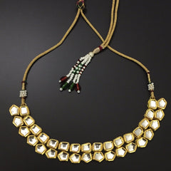 Kundan Dual  String Necklace Set