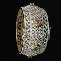 Ruby and Emerald Cuff