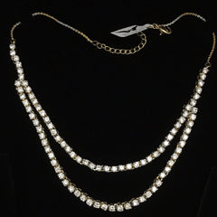 Solitaire Dual String Necklace Set