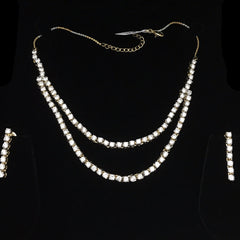 Solitaire Dual String Necklace Set