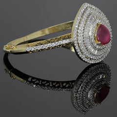 Pear Shaped Ruby Bracelet