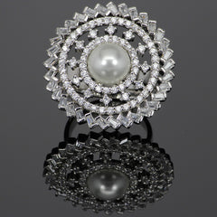 Pearl Baguette Ring