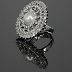Pearl Baguette Ring