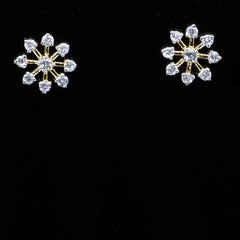 Solitaire necklace with studs