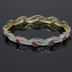 Waves of Ruby Bangle