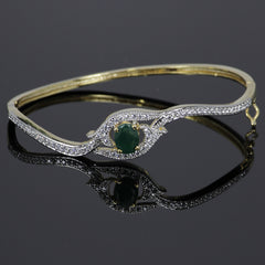 Sleek Emerald Bracelet