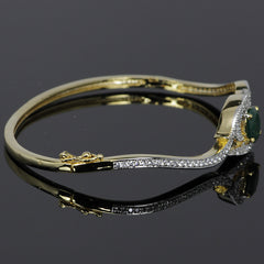 Sleek Emerald Bracelet