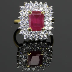 Starburst Zirconium Ring