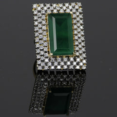Rectangular Gemstone Ring