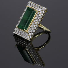 Rectangular Gemstone Ring